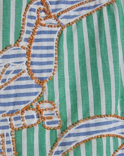 Green Striped Toucan Shorts