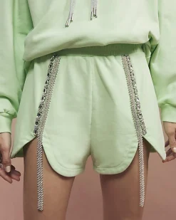Green Year Zero Embellished Shorts
