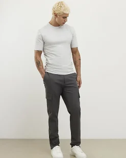 Grey Essential Muscle Fit Stretch T-Shirt