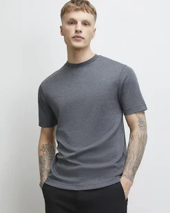 Grey Essential Slim Fit Lightweight T-Shirt