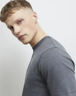 Grey Essential Slim Fit Lightweight T-Shirt