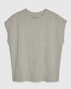 Grey Loose Fit Short Sleeve Top