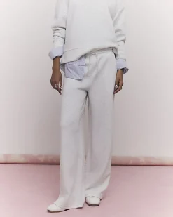 Grey Premium Drawstring Wide Leg Joggers