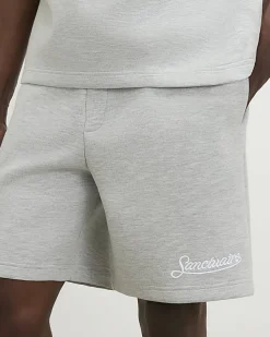Grey Premium Regular Fit Sanctuaire Shorts