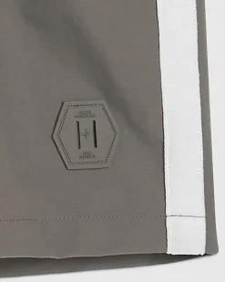 Grey Regular Fit Taped Shorts