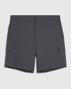 Grey Skinny Fit Cargo Shorts
