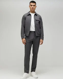 Grey Skinny Fit Comfort Stretch Jacket