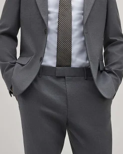 Grey Skinny Fit Suit Trousers