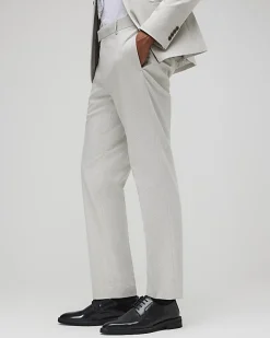 Grey Slim Fit Puppytooth Suit Trousers
