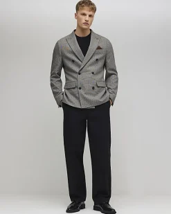 Grey Slim Fit Stretch Suit Jacket