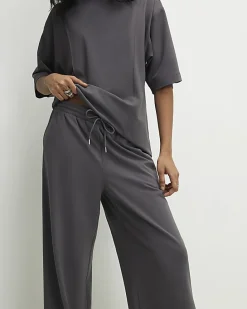 Grey Wide Leg Joggers