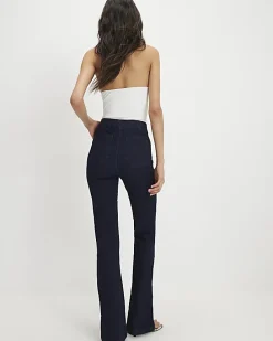 Indigo Pull-On Sculpt Bootcut Jeans