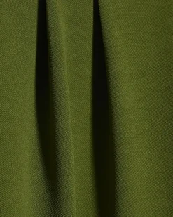 Khaki Balloon Leg Pleated Trousers