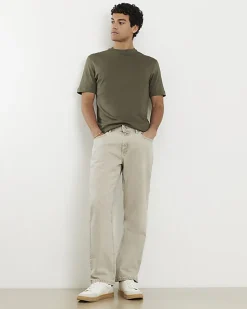 Khaki Essential Slim Fit Midweight T-Shirt