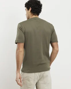 Khaki Essential Slim Fit Midweight T-Shirt