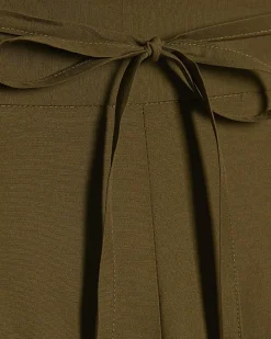 Khaki Poplin Culottes