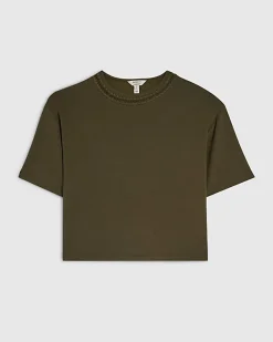 Khaki Premium Whipstitch T-Shirt