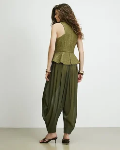 Khaki RI Studio Hybrid Hareem Jumpsuit