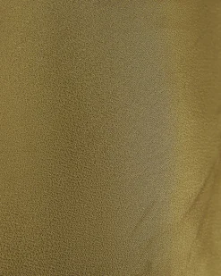 Khaki Satin Scallop Trim Cami Top