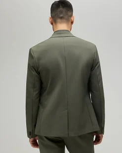 Khaki Skinny Fit Comfort Stretch Suit Jacket