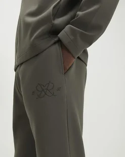 Khaki Slim Fit Interlock Monogram Joggers