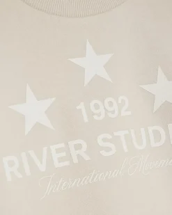 Mini Boys Beige River Studios Sweatshirt