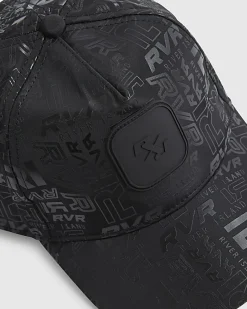 Mini Boys Black RVR Monogram Cap