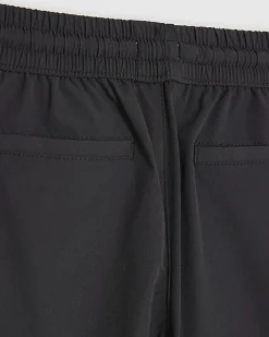 Mini Boys Black Zip Cargo Trousers