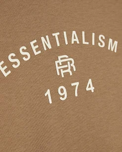 Mini Boys Brown Essentialism T-Shirt Set