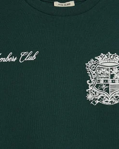 Mini Boys Green Crest T-Shirt And Shorts Set