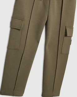 Mini Boys Khaki Polo Shirt and Jogger Set