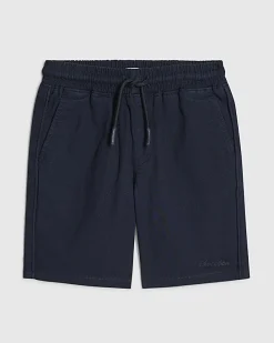 Mini Boys Navy Pull On Shorts