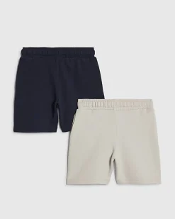 Mini Boys Navy RR Pack Of 2 Shorts