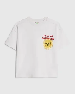 Mini Boys White Abbie Rosie Sunshine T-Shirt