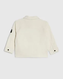 Mini Boys White Shacket
