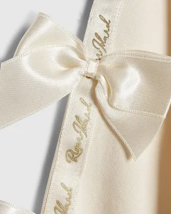 Mini Girls Cream Bow Cinched Sweatshirt Set