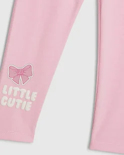 Mini Girls Pink Little Cutie Sweatshirt Set