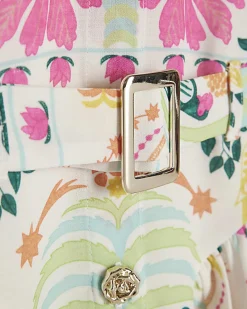 Mini Girls Pink Parrot Shirt Dress