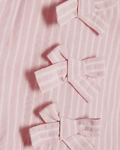 Mini Girls Pink Stripe Top and Jeans Set