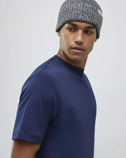 Navy Essential Slim Fit Midweight T-Shirt