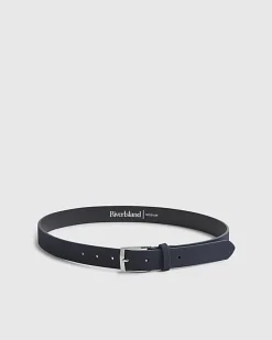 Navy Faux Suede Belt