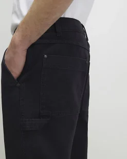 Navy Loose Fit Trousers