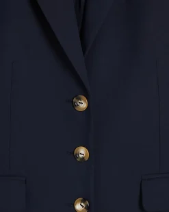 Navy Oversized Long Sleeve Blazer