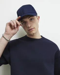 Navy Oversized Premium Crew Neck T-Shirt