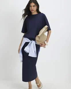 Navy Premium Oversized T-Shirt