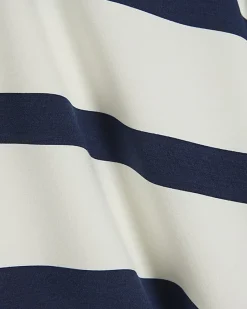 Navy Premium Striped Long Sleeve Top