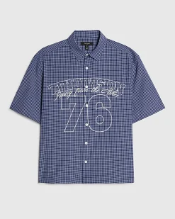 Navy Regular Fit 76 Check Shirt