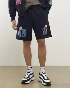 Navy Regular Fit 1978 Racing Shorts