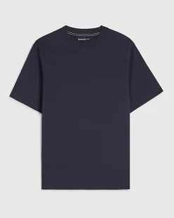 Navy Regular Fit Crew Neck Midweight T-Shirt