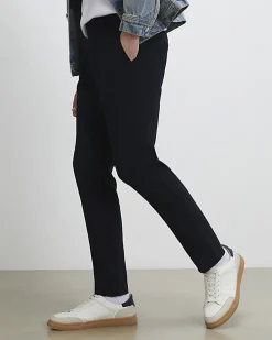 Navy Slim Fit Stretch Chino Trousers